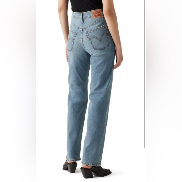 Levi's Women's Ribcage Straight Full Length Jeans Size 27 (US 4) - Picture 2 of 3